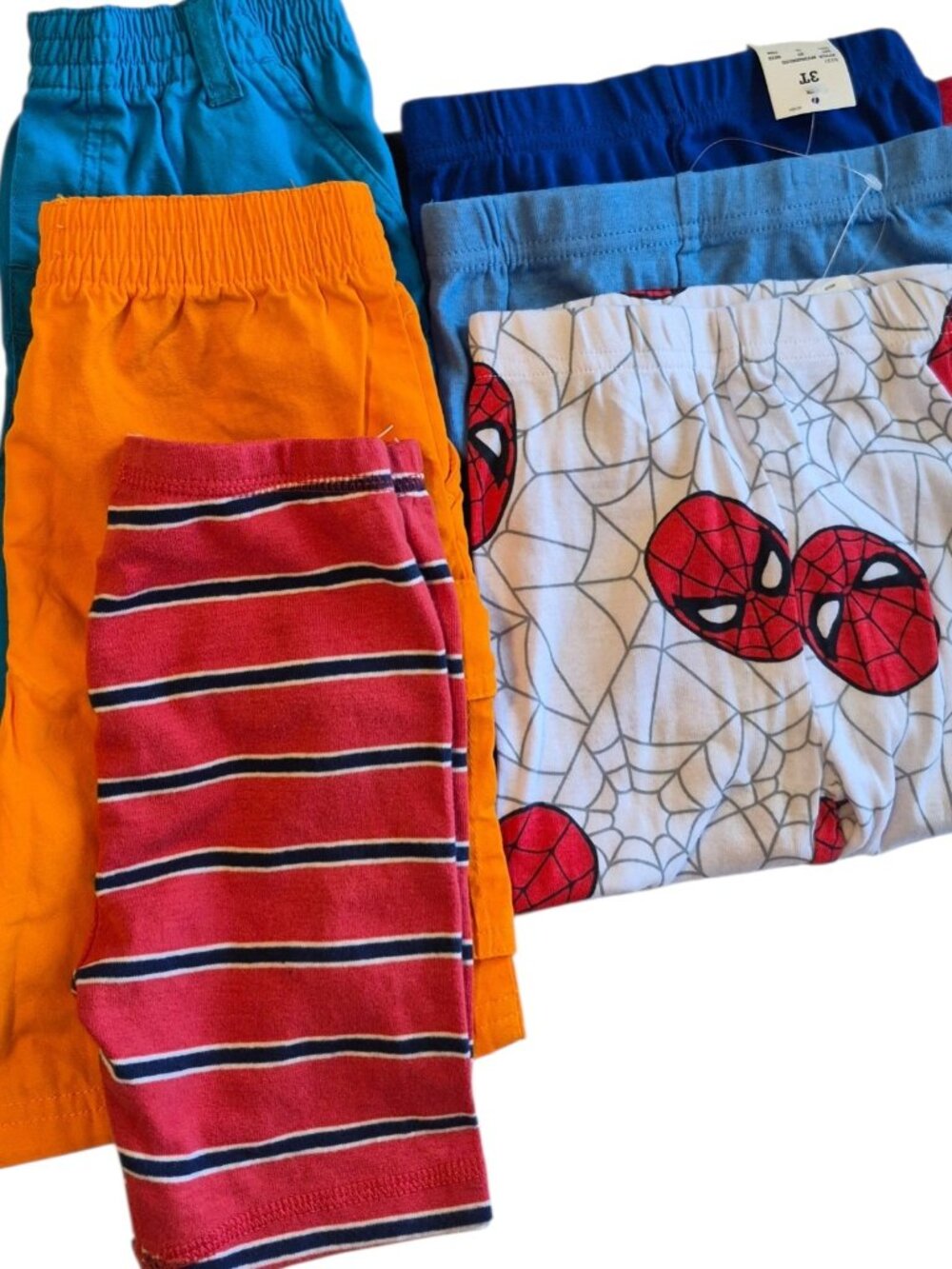 Toddler Boys 3T Pajama Bottoms + Shorts 100% Cotton Bundle Lot of 6